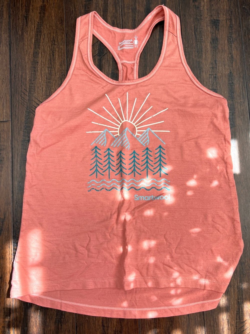 Smartwool Women’s Coral Reddish Graphic Racerback Tank Top